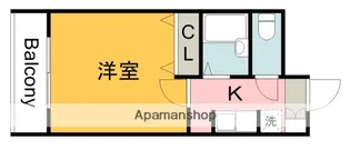 ソシア舟入【202号室】の間取り