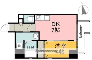 KATAYAMABLDG25【9階】の間取り