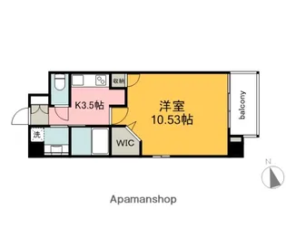 パークフラッツ土橋【4階】の間取り