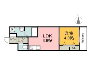 KATAYAMABLDG23【8階】の間取り