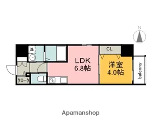 KATAYAMABLDG23【8階】の間取り