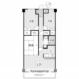 天衣中筋(てんね)【9階】の間取り