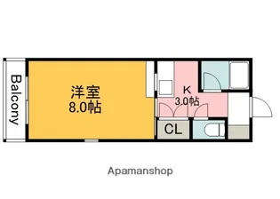 ARCナカシマ壱番館【701号室】の間取り