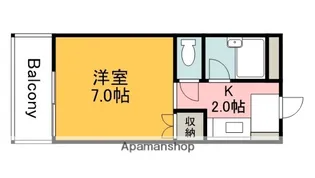 森田ビル№2【3階】の間取り
