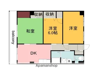 河原マンション【3階】の間取り