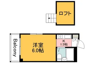 WHITE草津(旧RADIANCE草津)【404号室】の間取り