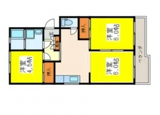 井東コーポラス【3階】の間取り