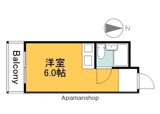 清水ビル【405号室】の間取り