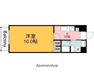 ウイング金屋町ステーションサイド【8階】の間取り