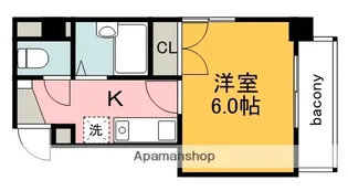 シャテロ住吉【1階】の間取り