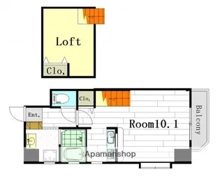 ARVADA B.L.D.【3階】の間取り