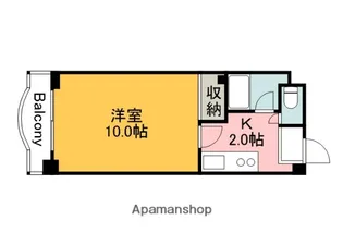 広島県広島市南区皆実町1丁目【マンション】の間取り