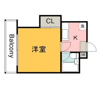 コーポさえき【203号室】の間取り