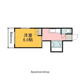 ヴィラ千田【4階】の間取り