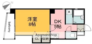 シャルム白島中町【4階】の間取り