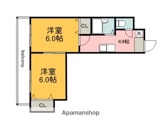 タウンハウス榎町【4階】の間取り