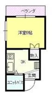 ジョイフル住吉【203号室号室】の間取り