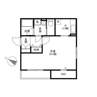 CUBEE【205号室】の間取り