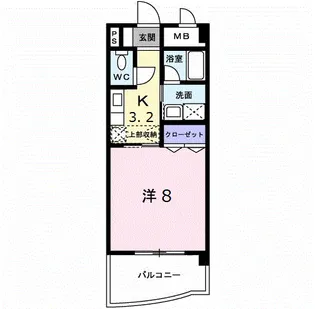 カーサ・デ・ナカスジ【4階】の間取り