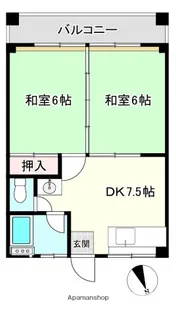 第1旭ビル【406号室】の間取り