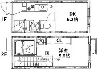 87Gラポール本浦【1階】の間取り