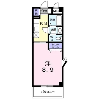 グランアルフル東雲【2階】の間取り