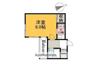 1Kの間取り画像