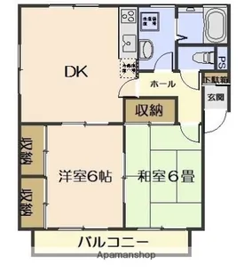 梅野マンション【2階】の間取り