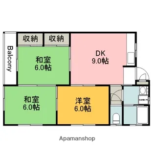 渡部ビル(打越町)【101号室】の間取り