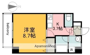 パストラーレ羽衣【3階】の間取り