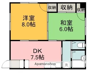 立山ビル【204号室】の間取り