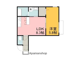 CHUETTE(シュエット)【102号室】の間取り