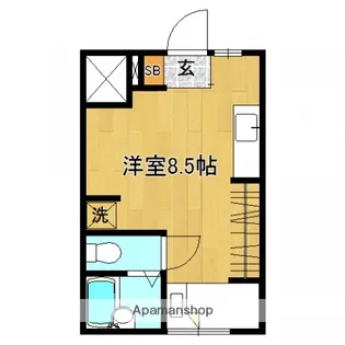 インテグレート西本浦【1階】の間取り