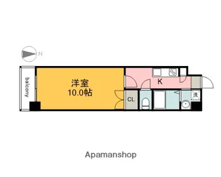 ラメール舟入(旧 サムティ舟入)【4階】の間取り