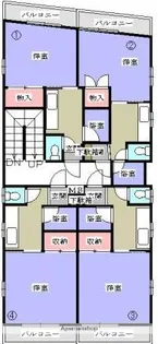 松尾ビル翠【504号室】の間取り