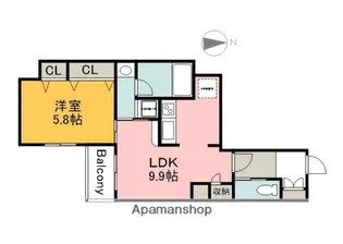 ル・シエル【4階】の間取り