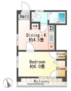 服部ビル【301号室】の間取り