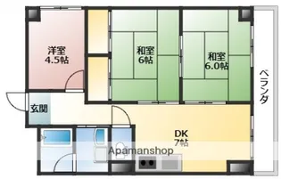 聖コーポ【3階】の間取り