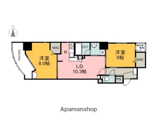 ヴィラ博丈(旧VELOCEⅠ)【3階】の間取り