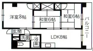 飯田ビル【5階】の間取り