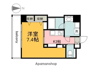 1Kの間取り画像