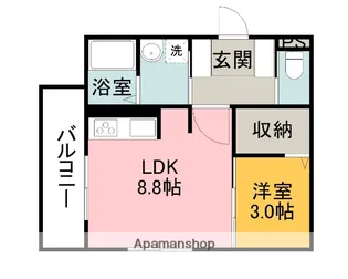 ホスタ光ヶ丘【2階】の間取り