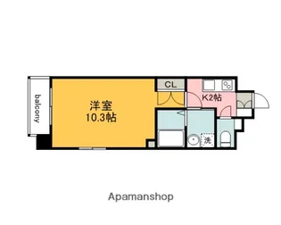 プランドール西観音【6階】の間取り