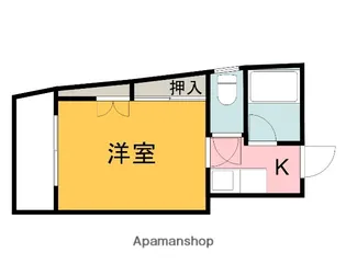 オラシオンビル【402号室】の間取り