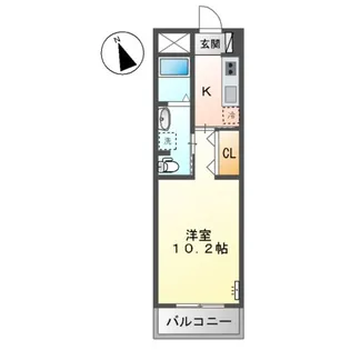 リジエール舟入南【1階】の間取り