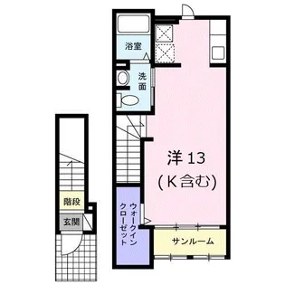 ブライト海岸【2階】の間取り