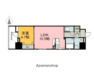 LIFEMENT_K小網町【2階】の間取り