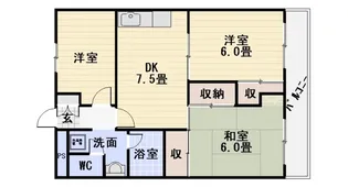 和光銀山レジデンス【403号室号室】の間取り