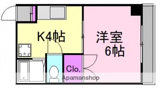 長森ビル【502号室】の間取り