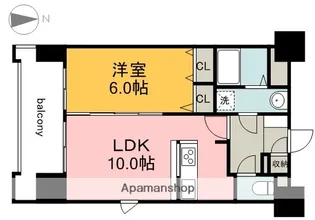 J・GRACE十日市【1201号室】の間取り